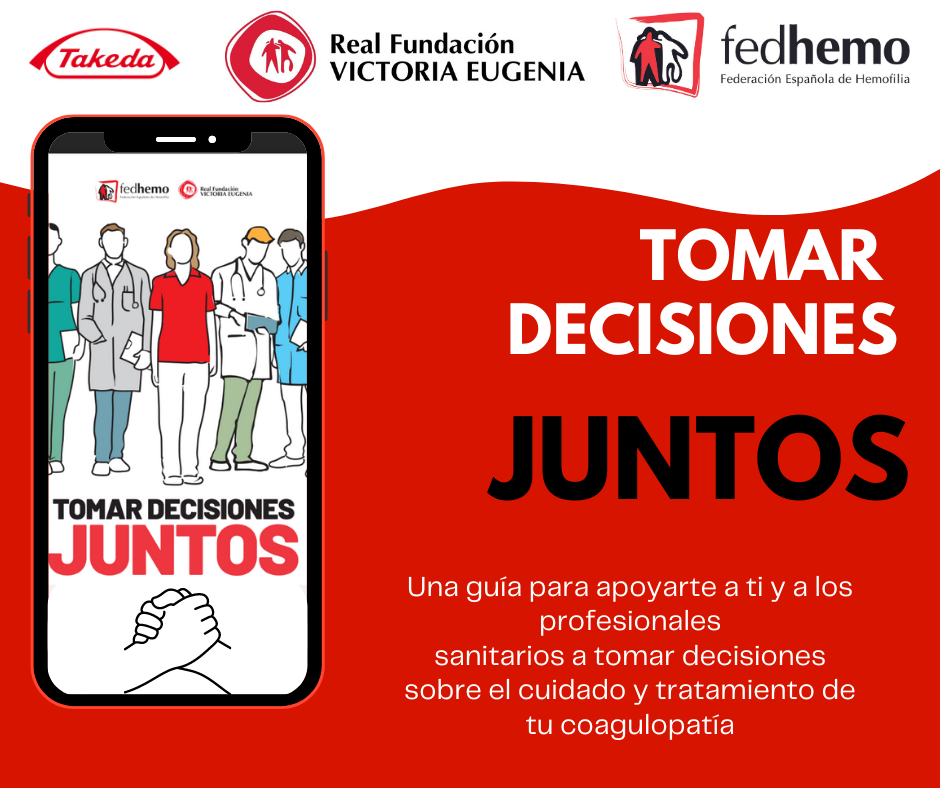 La Federación Española de Hemofilia y la Real Fundación Victoria Eugenia en colaboración con Takeda, lanzan la Guía: “Tomar decisiones juntos”