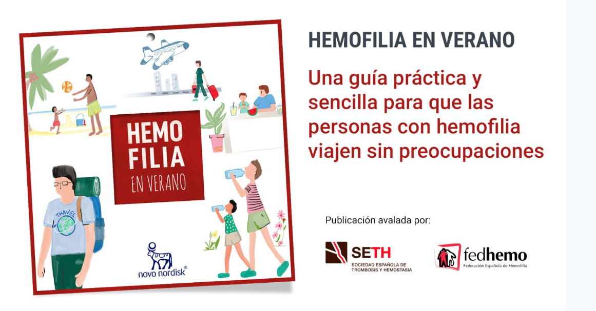 No olvides para tus vacaciones la guía “Hemofilia en Verano”