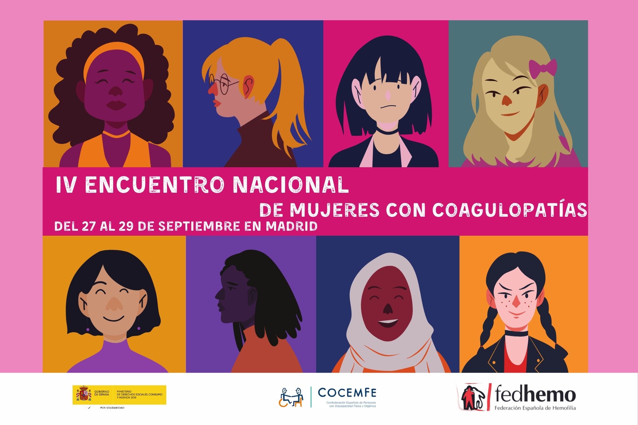 Inscripciones IV Encuentro de Mujeres con Coagulopatías