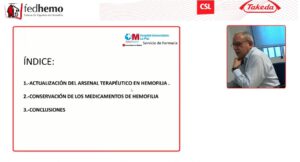 Imagen de un fragmento inicial del video Campus Fedhemo Madrid, con el Dr. José Antonio Romero Garrido